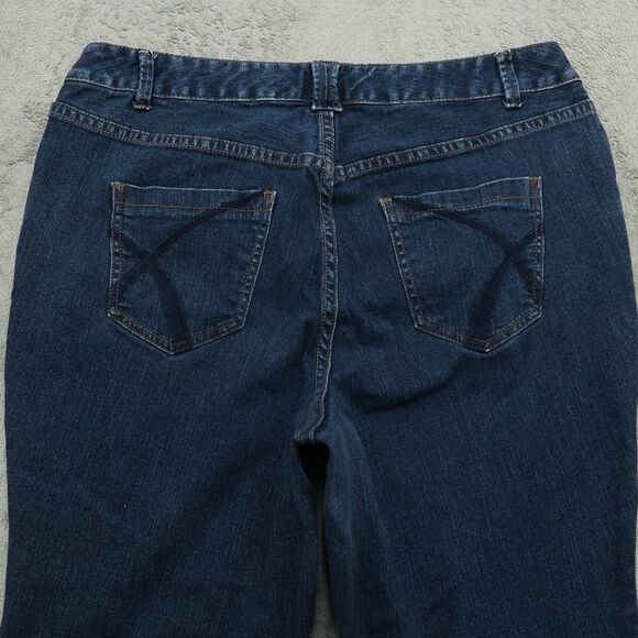 Lane Bryant Jeans Women's Size 18P Blue High-Rise Distinctly Boot 27" Inseam - Picture 12 of 15